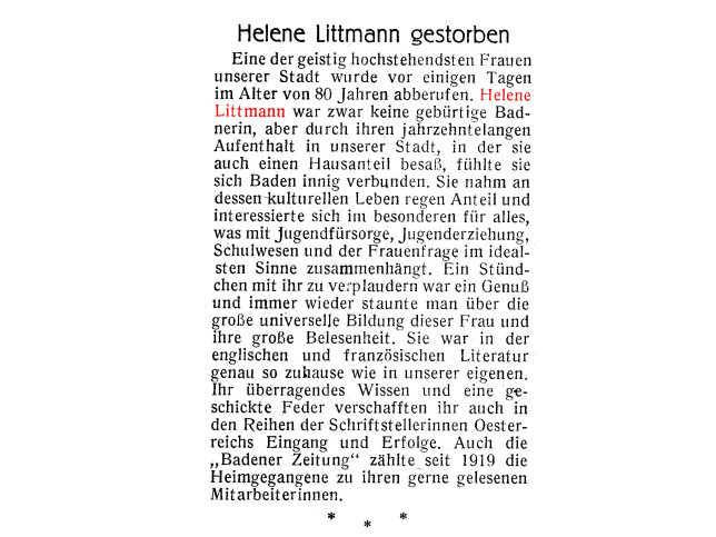 Helene Littmann
