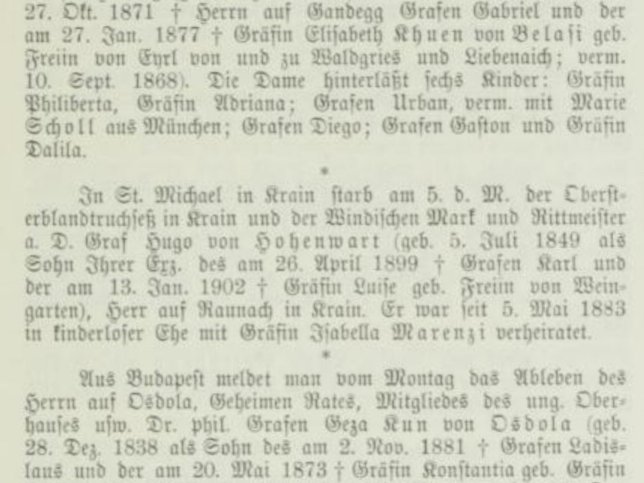 Graf Hugo Hohenwart zu Gerlachstein, Rabensberg und Raunach