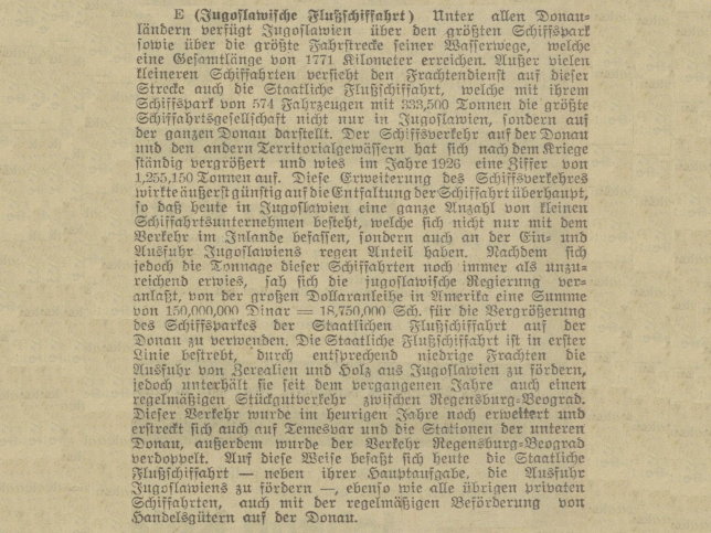 Jugoslawische Flussschifffahrt