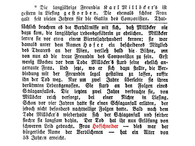 Karoline Hofschneider-Millcker