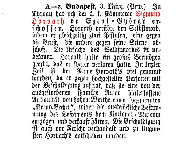 Sigmund Horv�th von Szent Gy�rgy