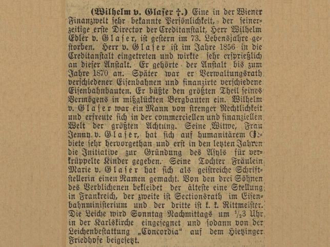 Wilhelm Edler von Glaser