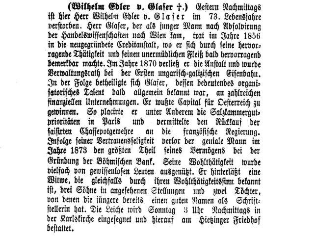 Wilhelm Edler von Glaser