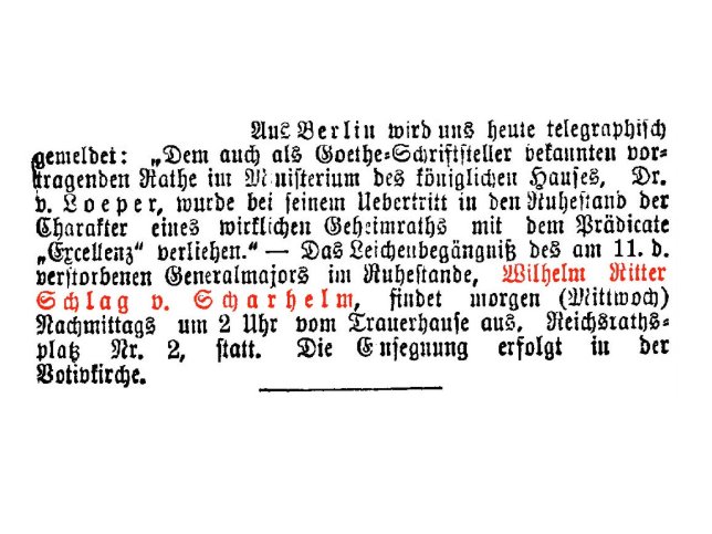 Wilhelm Ritter Schlag von Scharhelm