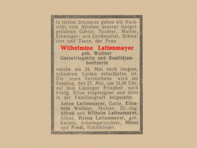 Wilhelmine Lattenmayer