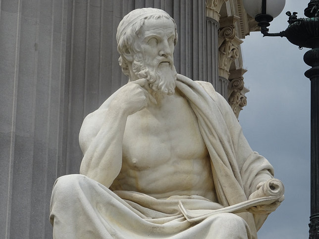 Herodot-Statue von Karl Schwerzek