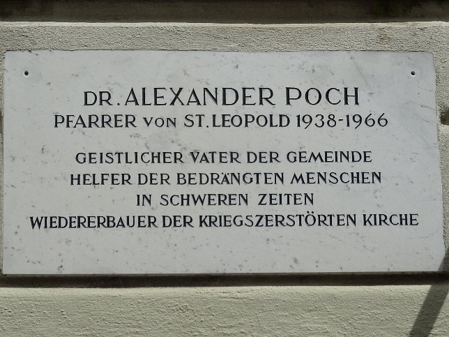 Alexander Poch Gedenktafel