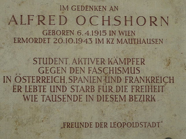 Gedenktafel Alfred Ochshorn