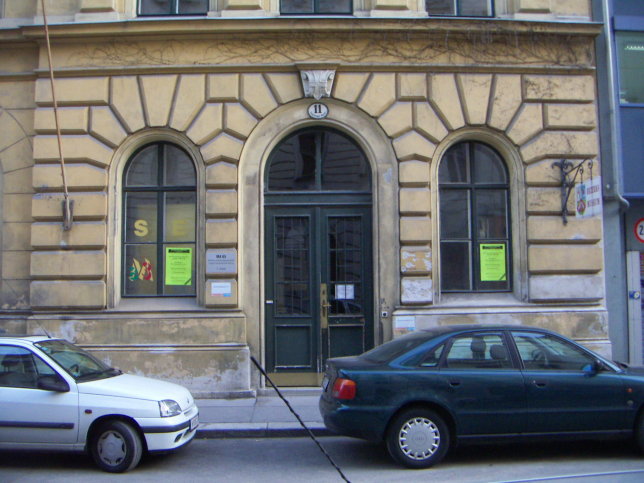 H�ngeschild des Bezirksmuseums Landstra�e