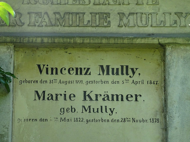 Vincenz Mully und Marie Krmer, geb. Mully
