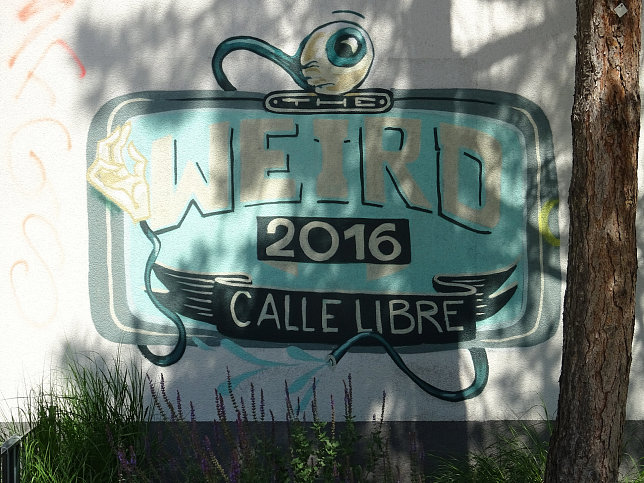 Wandbild 'The weird' im Therese-Sip-Park
