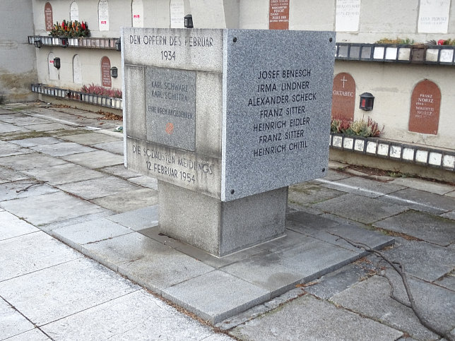 Denkmal fr die Opfer des 12. Februar 1934 am Meidlinger Friedhof