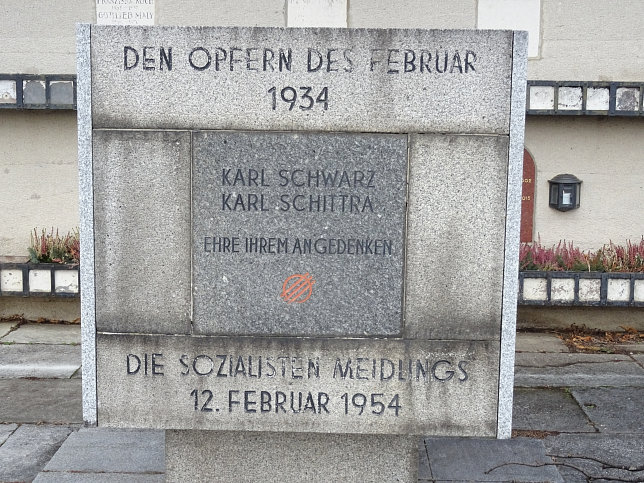 Denkmal fr die Opfer des 12. Februar 1934 am Meidlinger Friedhof