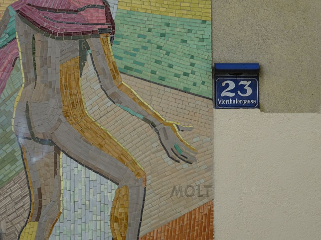 Mosaik in der Vierthalergasse, von Franz Molt