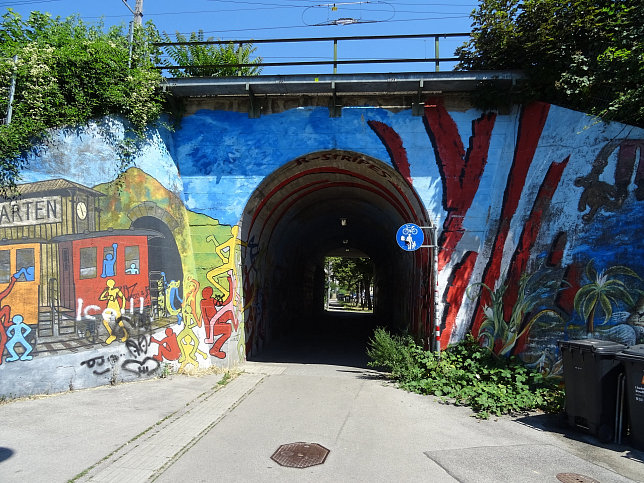 Unterfahrung Kefergasse der Westbahn in Wien-Penzing.