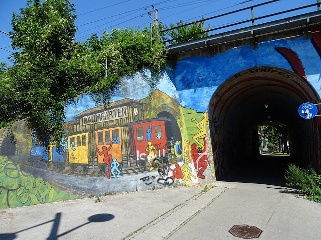 Unterfahrung Kefergasse der Westbahn in Wien-Penzing.