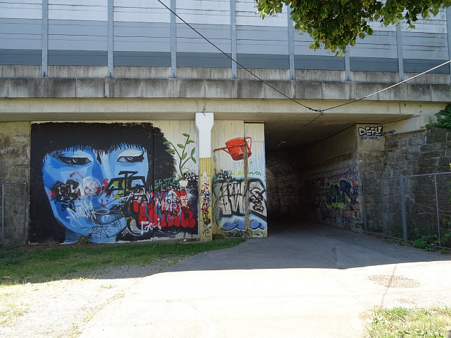 Unterfahrung Kefergasse der Westbahn in Wien-Penzing.