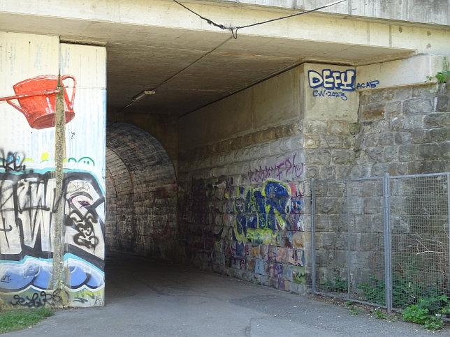 Unterfahrung Kefergasse der Westbahn in Wien-Penzing.