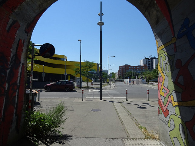 Unterfahrung Kefergasse der Westbahn in Wien-Penzing.