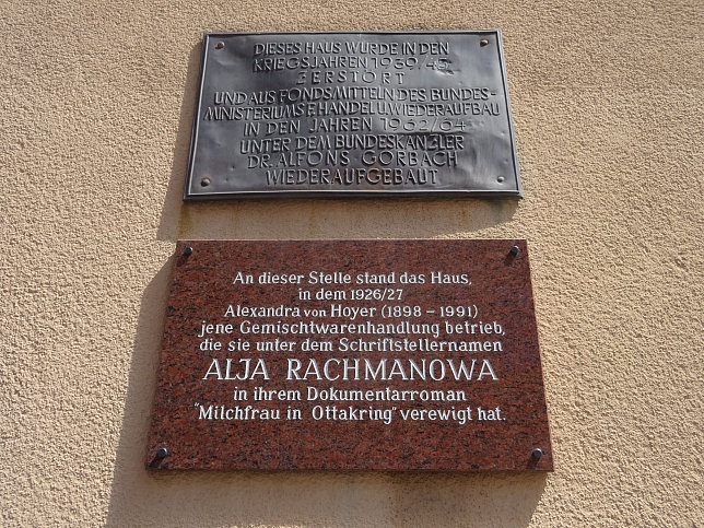 Gedenktafel Alja Rachmanowa