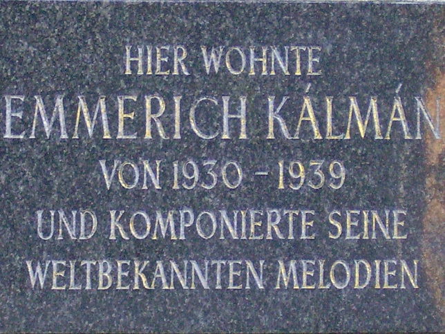 Gedenktafel Emmerich Klmn