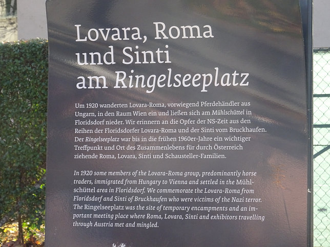 Gedenkstele Lovara, Roma und Sinti am Ringelseeplatz