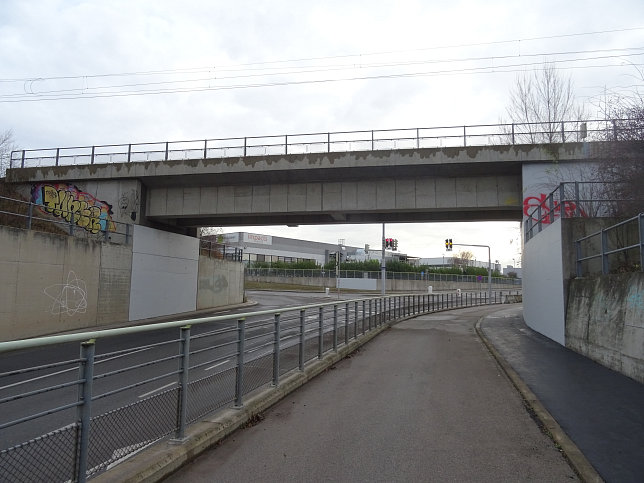 Unterfahrung Richard Neutragasse, Brcke Thayagasse