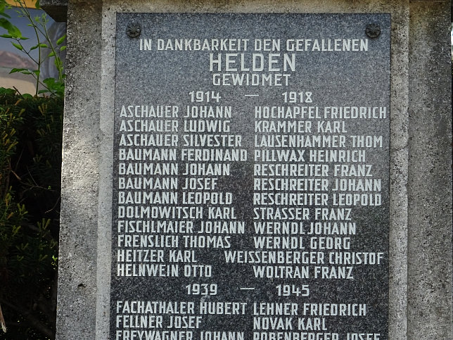 Laab im Walde, Kriegerdenkmal