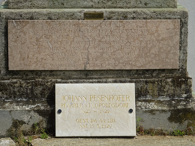 Leopoldsdorf im Marchfeld, Pfarrer Johann Pesenhofer