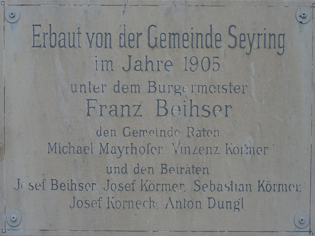 Seyring, Friedhof, Infotafel