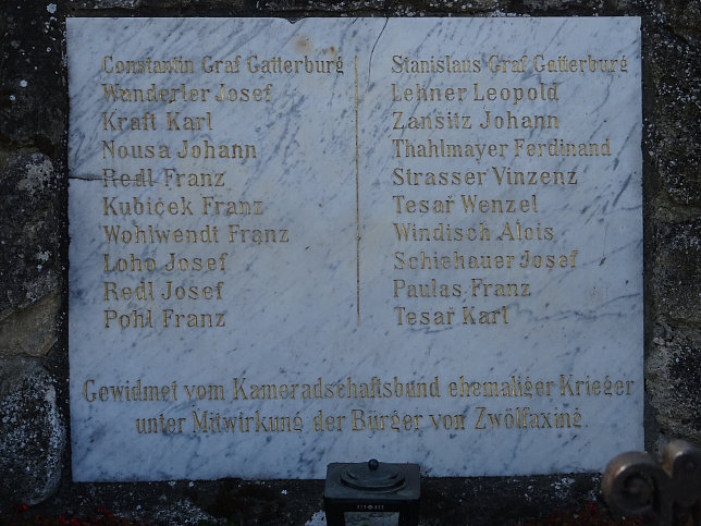 Zwlfaxing, Kriegerdenkmal